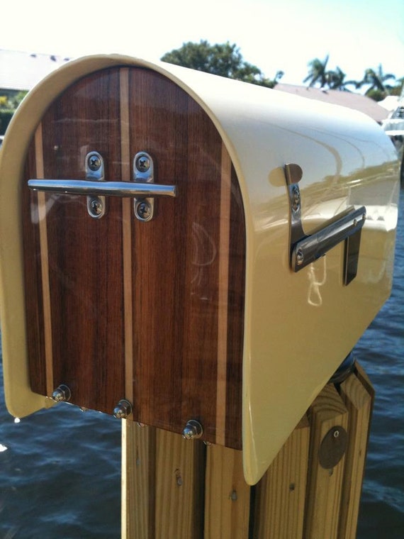 Nautical handmade solid fiberglass mailbox