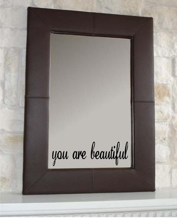 You are beautiful decal by TheARTOFVINYL on Etsy