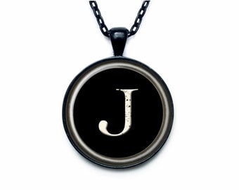 Vintage Typewriter Key pendant Vintage Typewriter Key necklace Art print under glass