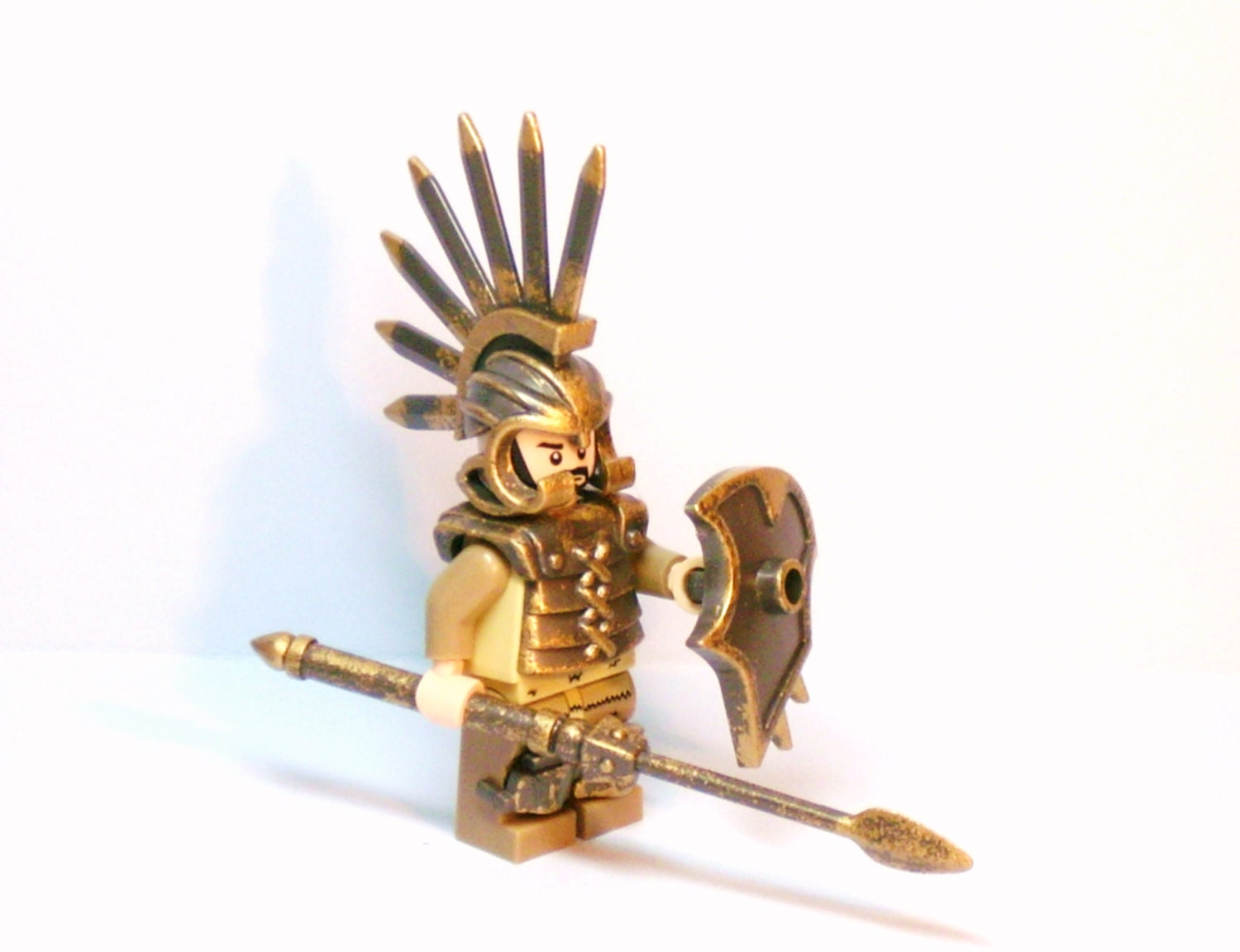 Items similar to Ancient Greek SPARTAN Warrior MOC made with Lego Parts ...