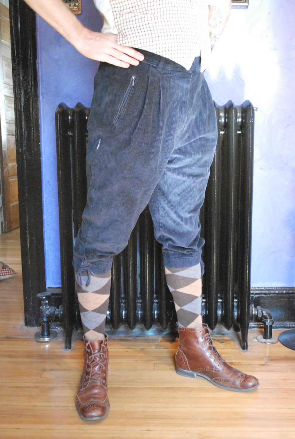 Vintage Corduroy Knickers Plus Fours Breeches by BWBritishVintage