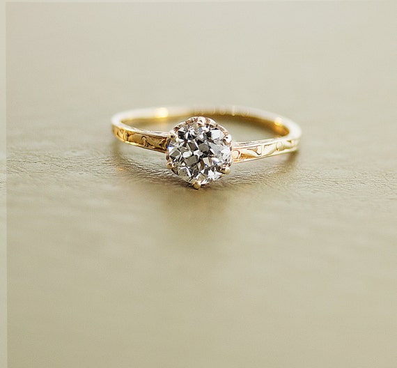 Vintage diamond rings yellow gold