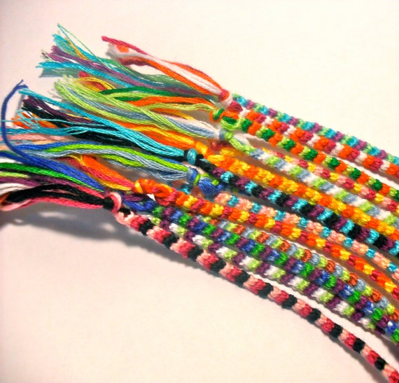 5 Assorted Friendship Bracelets Bulk Order Form for Striped