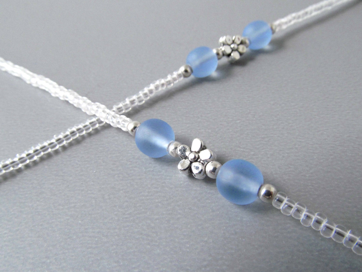 Clear Eyeglass Holders Necklaces For Women Blue Eyeglass