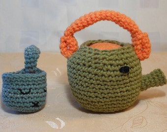 stuffed tea set