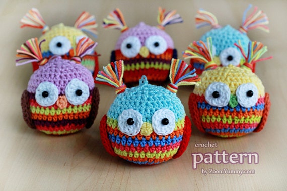Crochet Pattern - Christmas Ball - Owl (Pattern No. 018) - INSTANT DIGITAL DOWNLOAD