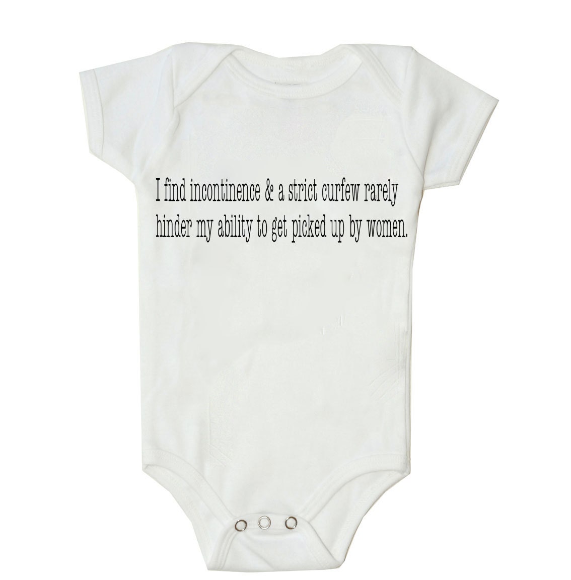 Incontinence and Strict Curfew Funny bodysuit or shirt for