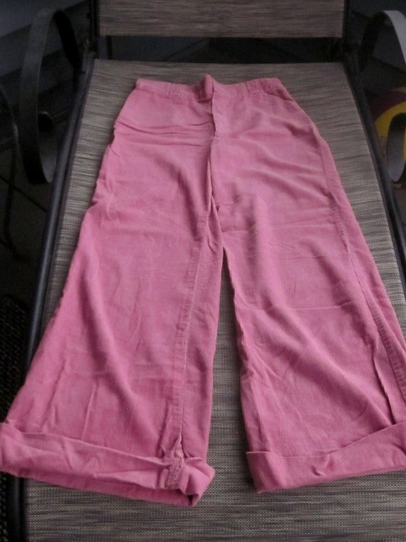 pink corduroy bell bottoms
