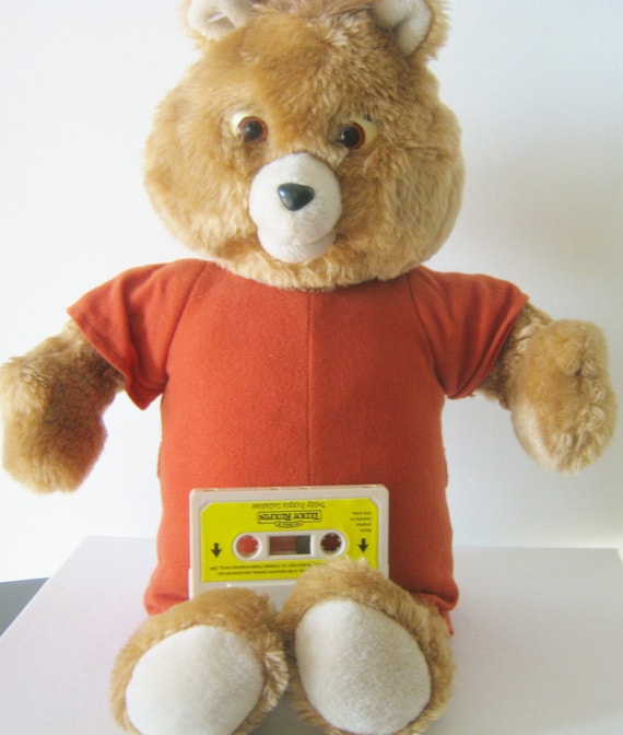 Original Teddy Ruxpin Talking Bear with Cassette Tape and