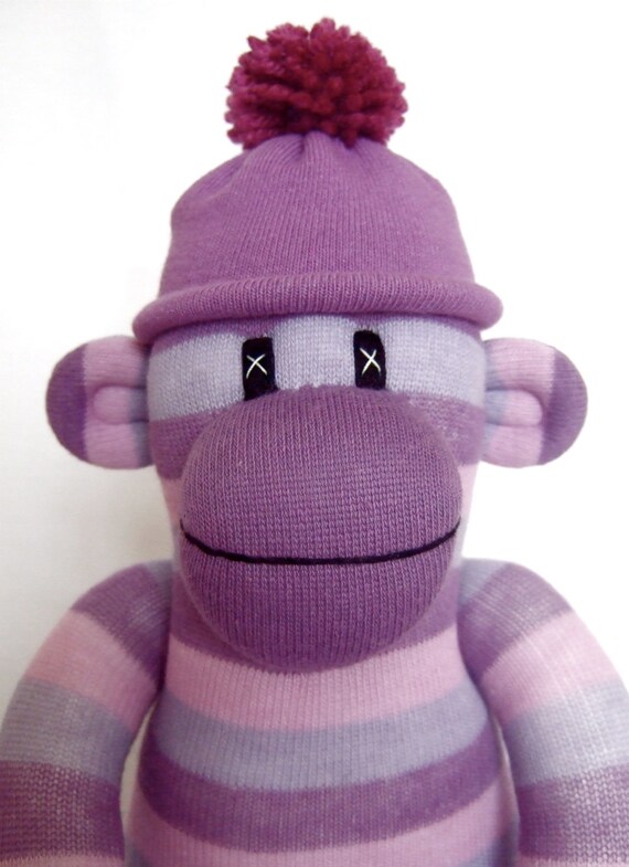 striped sock monkey