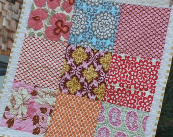 Complete Baby Quilt Kit in Your Chosen Colors and Prints. Please See Listing For Details.