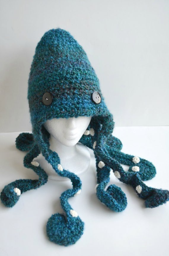 Kids Fun and Go: Crochet Octopus Hat : His daughter crocheted him an