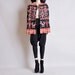 RESERVED. woven IKAT print mini coat / tribal jacket / m / creamfields jacket