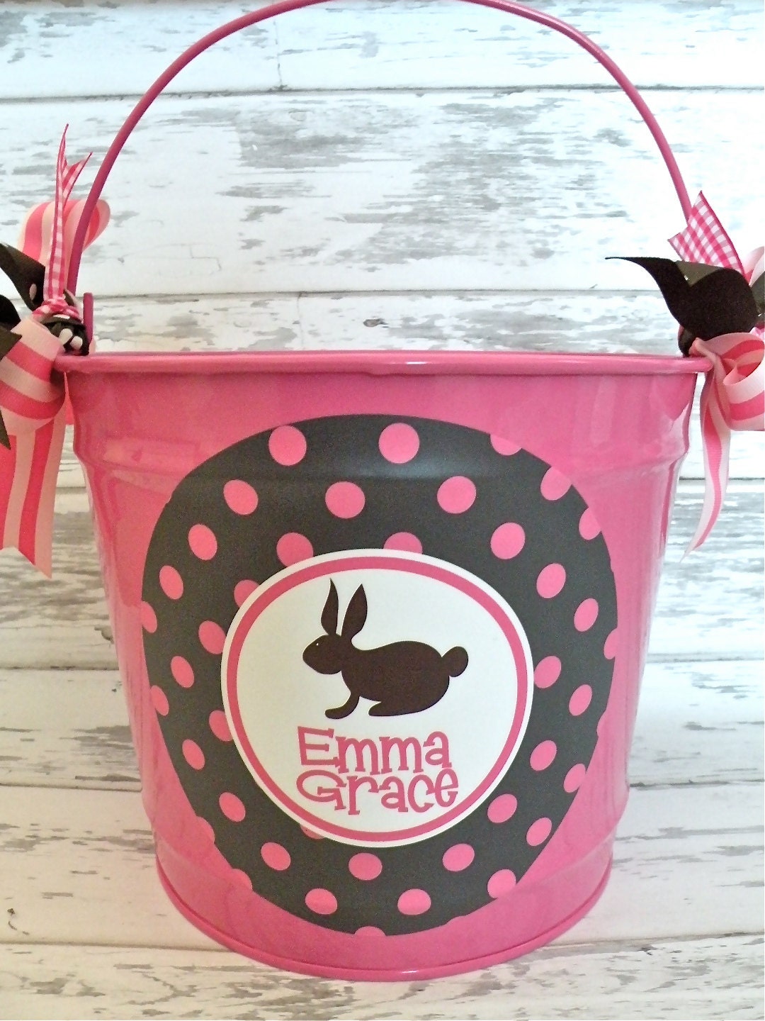 custom personalized 10 QUART name bucket in by monkeyseeboutique
