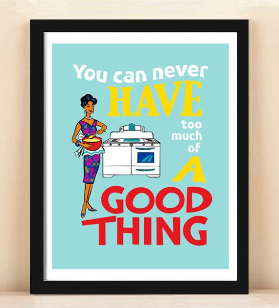 Items similar to African American/Black poster, retro kitchen art, 8x10
