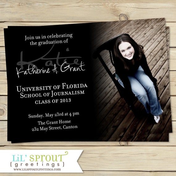 Senior Graduation Announcement Printable Senior