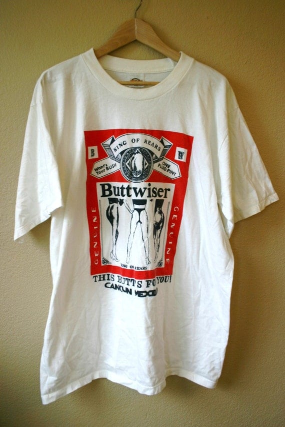 vintage buttwiser shirt