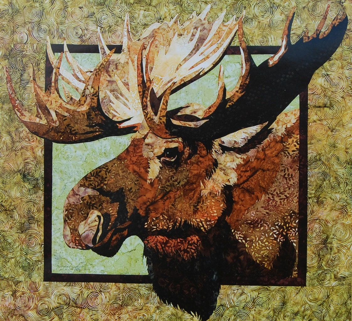 Moose Quilt Pattern by Toni Whitney of Bigfork Bay Cotton