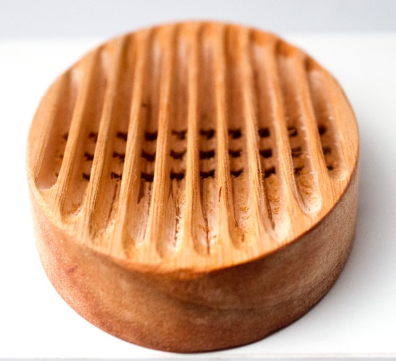 Items similar to Oval Natural Eucalyptus Wooden Soap Dish on Etsy