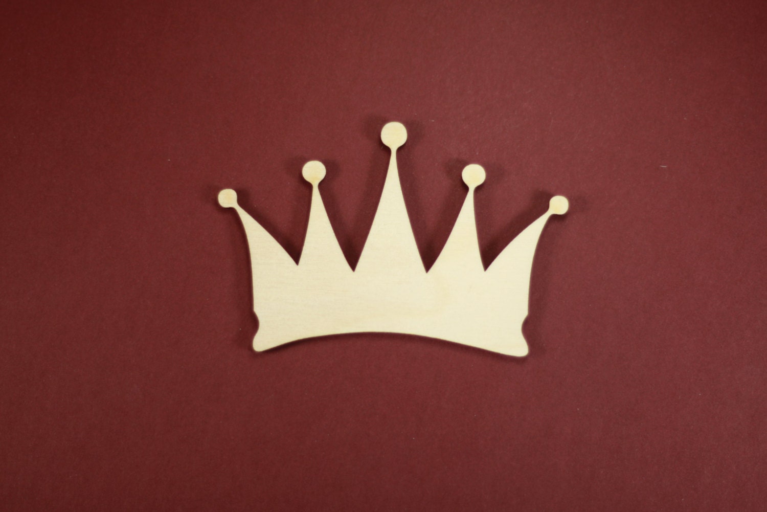 Royal Crown Shape Unfinished Wood Laser Cut Shapes by cwlubin