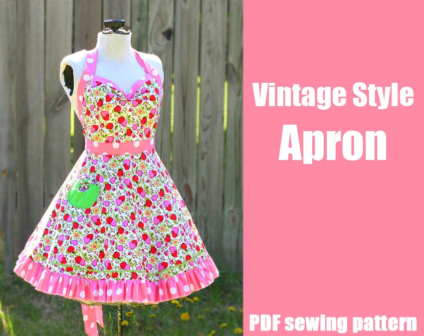 Vintage Apron Sewing Pattern 14