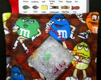 I Spy Bag - Mini with Sewn Word List and Detachable Picture List- M&Ms