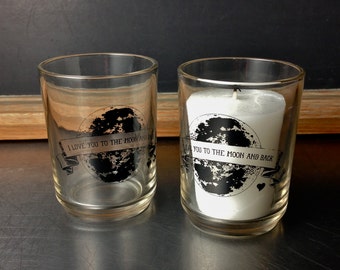 Love You To The Moon And Back Candle Holder