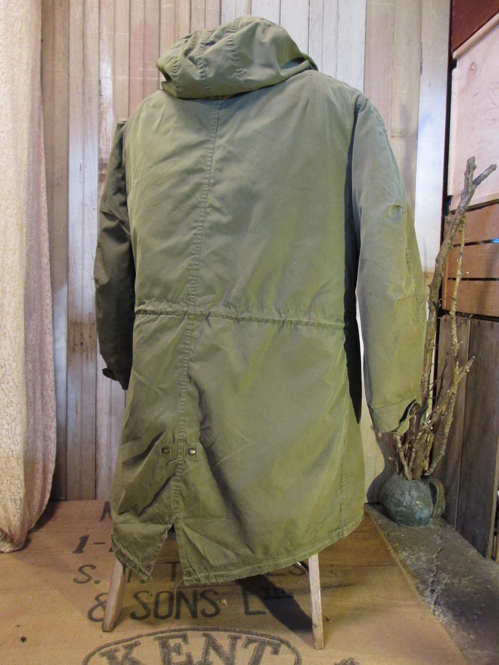 Army M 51 Fishtail Parka Military Mod Coat Vintage 50s Green