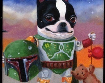 Boston Terrier Boba Terrier Magnet