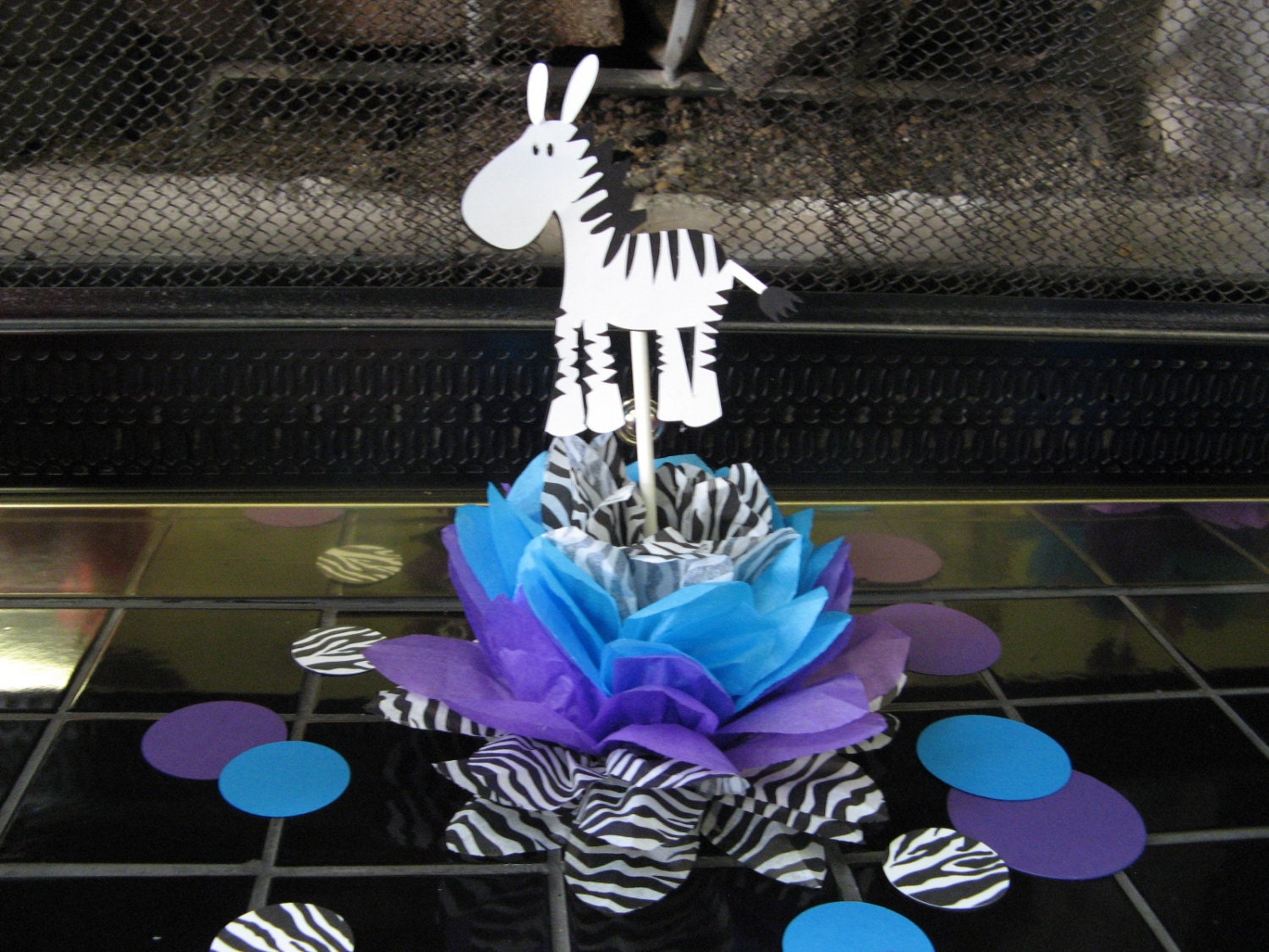 ZEBRA baby shower decoration by missdaisyw on Etsy