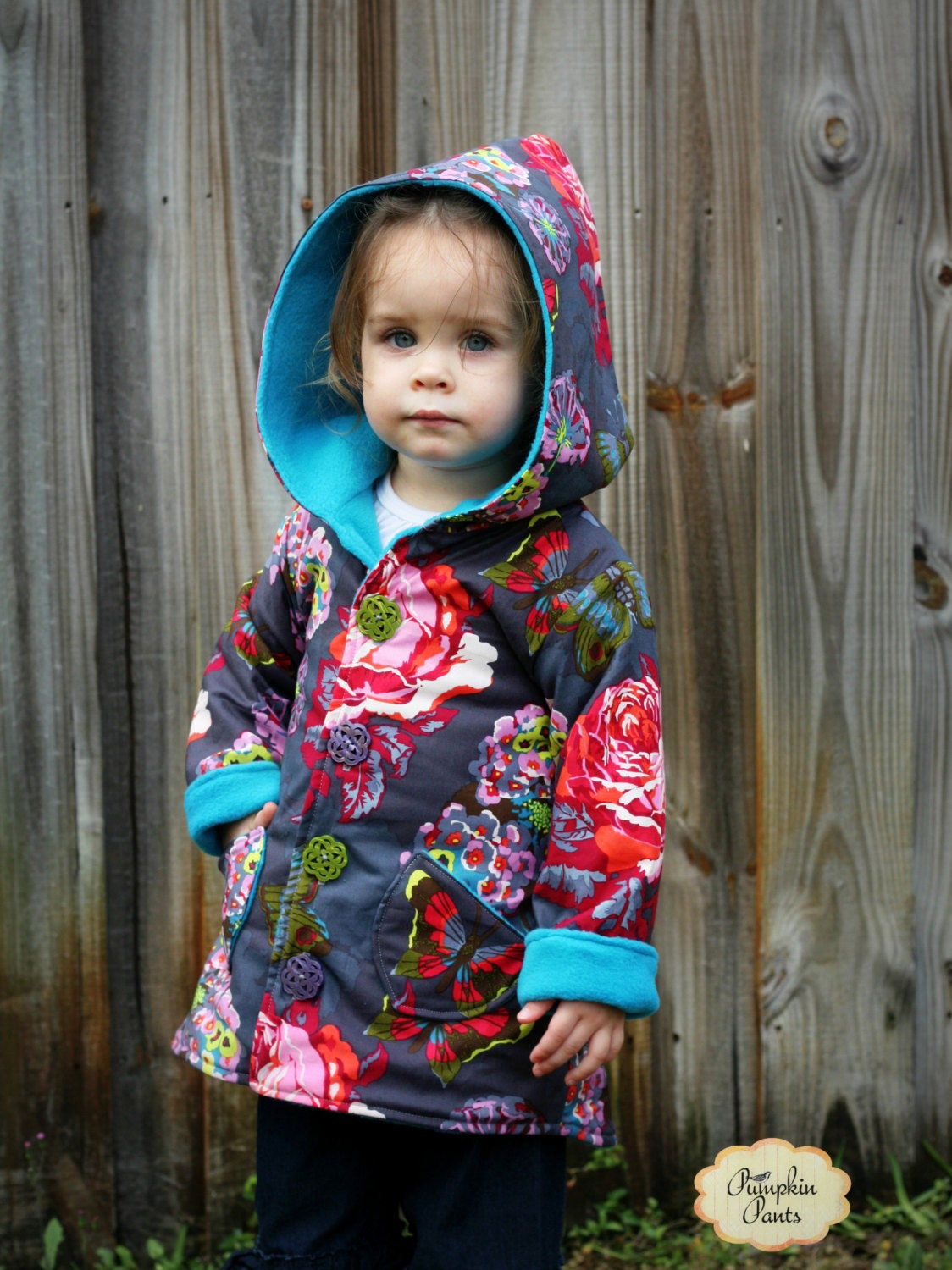 Girls Jacket Pattern with ruffles Hooded Jacket for Boys