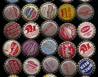 33 Unused Old SODA CORKS BOTTLECAPS Collection