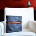 Leather Foldover Bag - The Abby Satchel in Grey