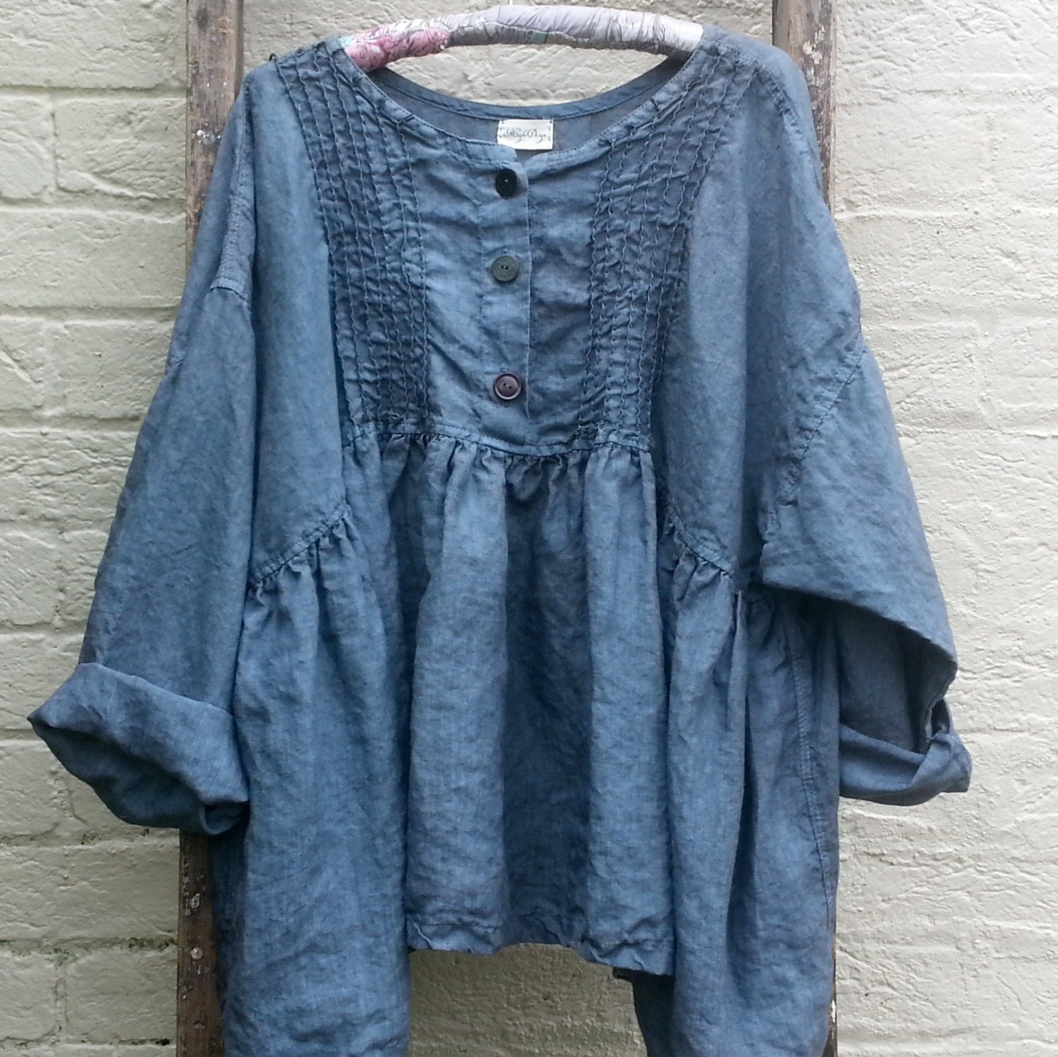 Prairie Linen Shirt Oversized to Fit Most by MegbyDesign on Etsy