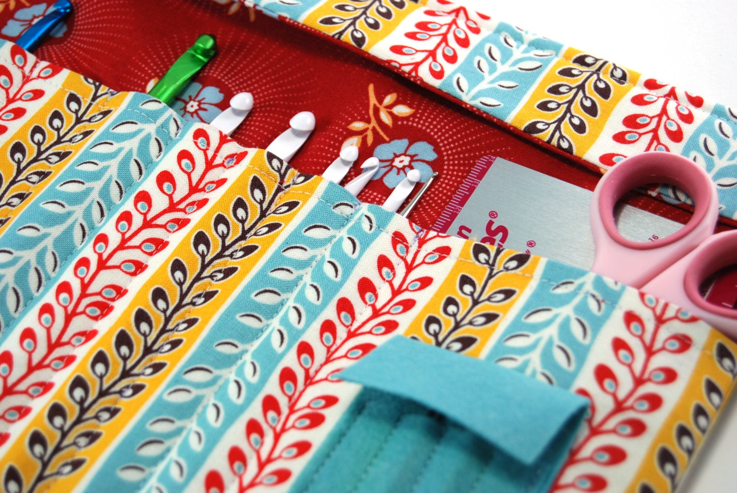 Crochet Hook Case Crochet Hook Roll Organizer by ChantelandMe