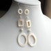 Modern Vintage Mother of Pearl Statement Earrings
