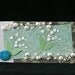Checkbook Cover Clear Vinyl Handmade Lily of the Valley