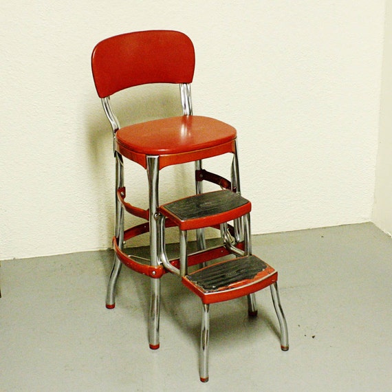 Vintage stool step stool kitchen stool Cosco chair