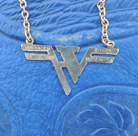 van halen logo necklace