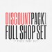 Shop set for etsy full basic starter package custom banner, vacation banner, sale banner reserved listing placeholder