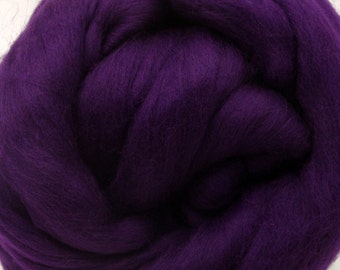 4 oz. Merino Wool Top - Aubergine - Ships Free