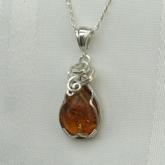 Baltic Amber Necklace Genuine Amber Jewelry Amber by StoneNest