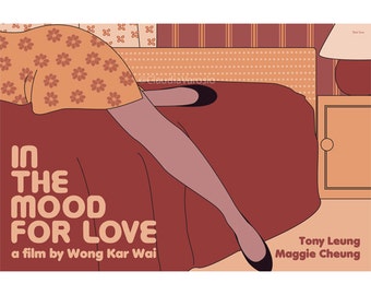 Movie poster In the Mood for Love retro print in various sizes