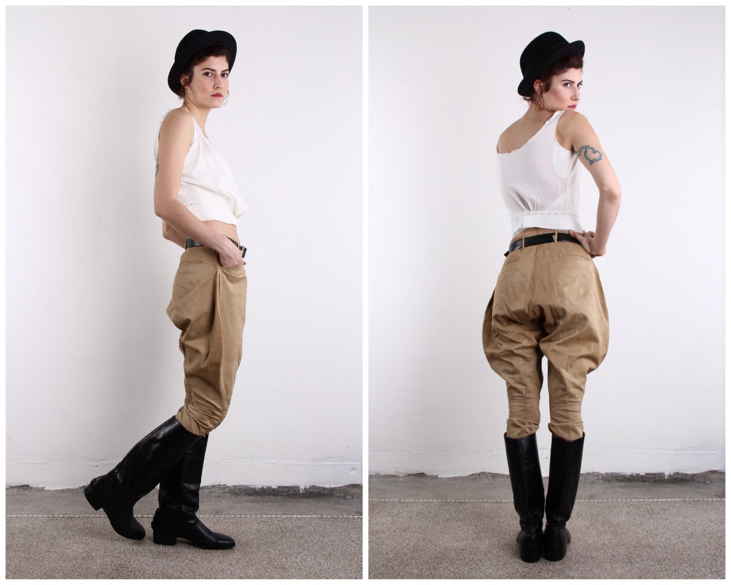 WWI JODHPURS . Antique Military Pants . World War One 1910s