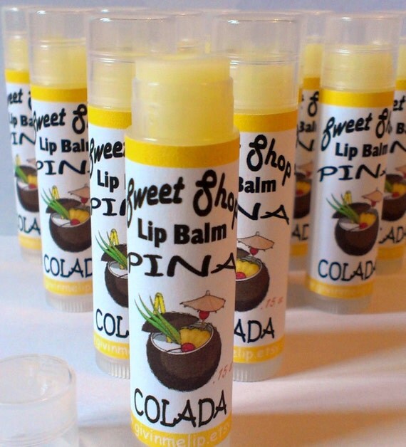 Summer Lip Balm - Pina Colada - Banana Coconut Pineapple Il_570xn