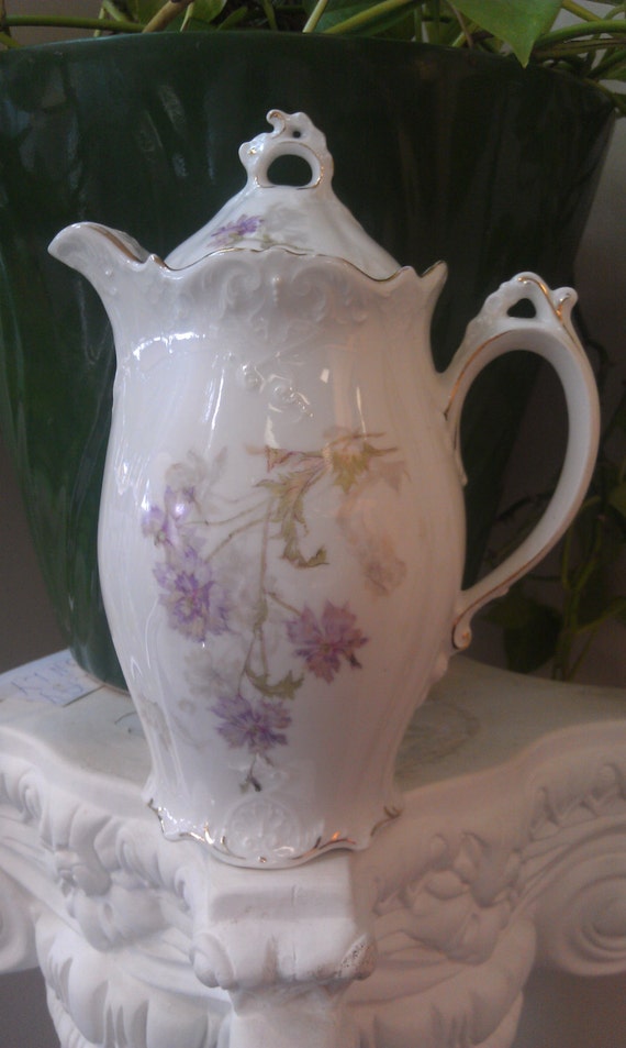 Antique Porcelain German Chocolate Pot Z S&C R 1899 to 1910