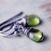 Peridot Earrings Gemstone Jewelry August Birthstone Dangle PoleStar Neon