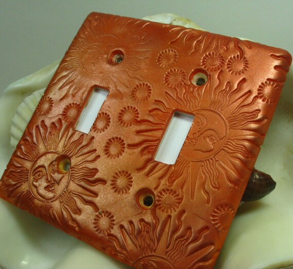 Items Similar To Orange Bronze Polymer Clay Light Switch Plate Cover On 