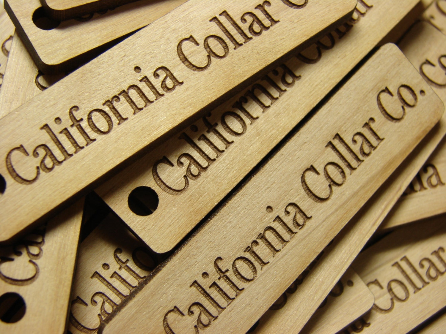 Custom Wooden Hang Tags With Your Shop Name or Logo-Alder Wood