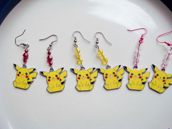 Pikachu Pokemon Dangle Earrings Anime